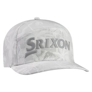 New Srixon Limited Edition Hawaii Palms Cap Golf Hat Grey and White